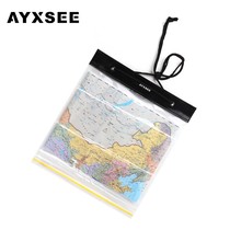 AYXSEE户外训练防泼水地图袋塑料自封袋透明文具袋pvc塑胶厚20丝