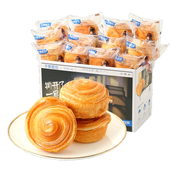 [Three Squirrels_Shredded Bread 1000g] Toast Bun Breakfast Cake Healthy Snack Meal Replacement Whole Box