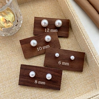 Серебряная игла из жемчуга, 6mm, 8mm, 10mm, 12mm, серебро 925 пробы