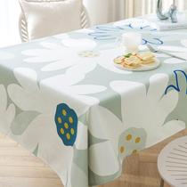 High-end new aesthetic ins style coffee table cover cloth light luxury high-end sense tpu tablecloth waterproof and oil-proof no-wash rectangular home