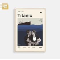 High-end new movie poster decorative painting living room sofa background wall painting bedroom dormitory theater mural parasite small