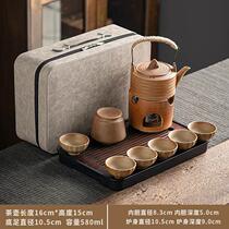 High-end new outdoor lifting kettle for tea brewing and stove utensils teapot teacup portable travel kung fu tea set