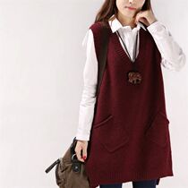 Women Sweater Spring Autumn New Korean Womens V-neck Knit L