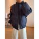 Navy blue bomber jacket men's autumn and winter style Navy blue bomber jacket men's autumn and winter style
