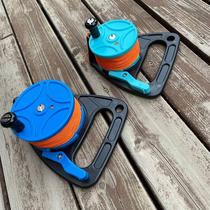 Diving reel 46 meters 83 meters plastic reel cave traction rope diving accessories handle reel