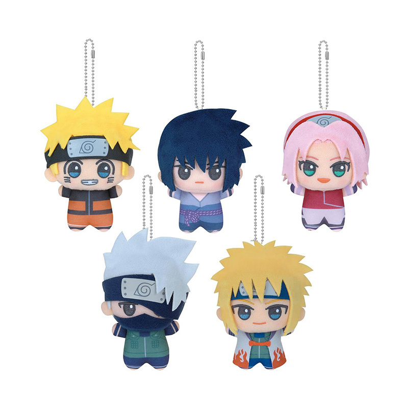 Naruto Shippuden Q Version Nunu Uzumaki Naruto Sasuke Kakashi Cute Plush Pendant Bag Hanging Doll