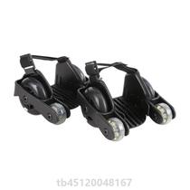 Wheel Skating Wheel Sliding Shoes Flash Shoeshoe 4 Wheels Skate _PU with Auxiliary Child Luminous Light Wheel Wind Fire Star Sky