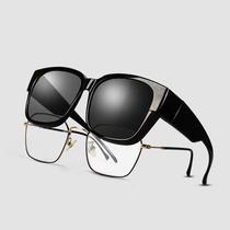 New TAC polarized myopia glasses set men and womens anti-UV and anti-glare driving sunglasses live broadcast new sunglasses