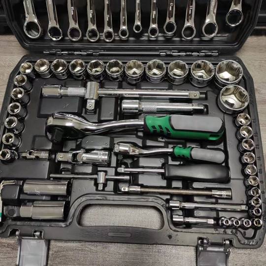 汽修工具箱套装多功能套筒扳手全套装组合套管快速棘轮板手修车