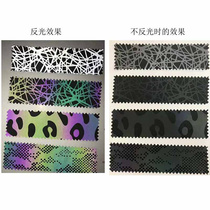 Manufacturers spot colorful fantasy reflective cloth shoes hats and luggage fabrics polyester colorful reflective shoe materials reflective materials