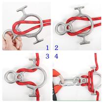 Manufacturers outdoor downhill device high-altitude descent device bull head 8-shaped ring descender rope descent rock climbing equipment bull head 8-shaped ring