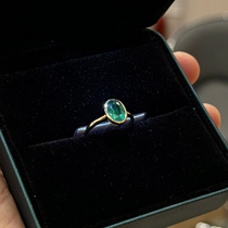 (Q Jewelry) 18k gold emerald ring subject to live broadcast explanation