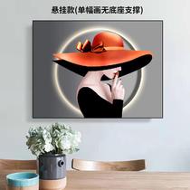 Living room background wall electric meter box hanging painting without punching modern simple blocking custom electric switch box distribution box decorative painting