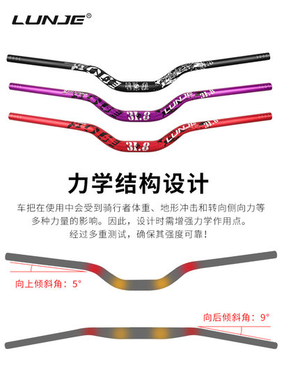 Aluminum Alloy Extended Handlebar for Mountain Bikes, 31.8mm Handlebar, Modified Cycling Accessories