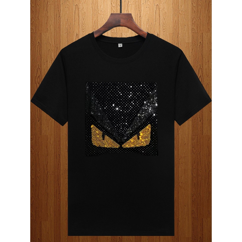 Suitable for Mufendi Europe Station Summer Modal Personalized Rhinestone Short-Sleeve T-Shirt for Young Men and Spirited Guys Suitable for Mufendi Europe Station Summer Modal Personalized Rhinestone Short-Sleeve T-Shirt for Young Men and Spirited Guys