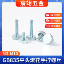 304 stainless steel national standard flat round head hand screws galvanized GB835 hand screws processing and production