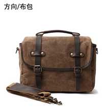 Factory direct sales new outdoor photography bag digital SLR professional waterproof oil wax canvas camera bag micro shoulder bag
