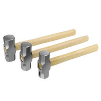 Octagonal hammer square head wooden handle heavy-duty wall demolition hammer multi-functional masonry iron hammer construction site tool
