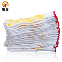 Shengu plastic protective gloves wear-resistant breathable thickened cotton yarn knitted gloves maintenance and handling site work and glue dispensing