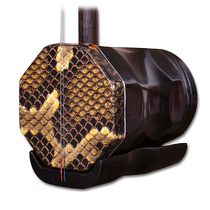 Ebony Zhonghu front and back alto erhu instrument with Zhonghu box rosin string accessories No. 707 Ebony Zhonghu (
