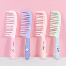 Portable comb for girls cute big tooth hair straightening comb student plastic head comb childrens comb fluffy comb hair smoothing comb