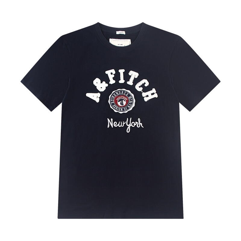 American-Style Af Pure Cotton Round-Neck Short-Sleeved T-Shirt for Men, Summer Letter Print Casual Classic T-Shirt Sports Top American-Style Af Pure Cotton Round-Neck Short-Sleeved T-Shirt for Men, Summer Letter Print Casual Classic T-Shirt Sports Top