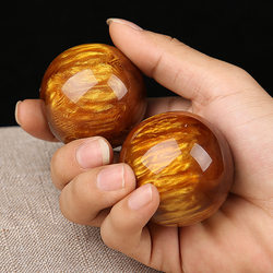 Golden Silk Sea Willow Health Ball Handball Training Ball to Play with Hand Turning Ball for Middle-Aged and Elderly People to Hold the Ball and Play Fitness Ball