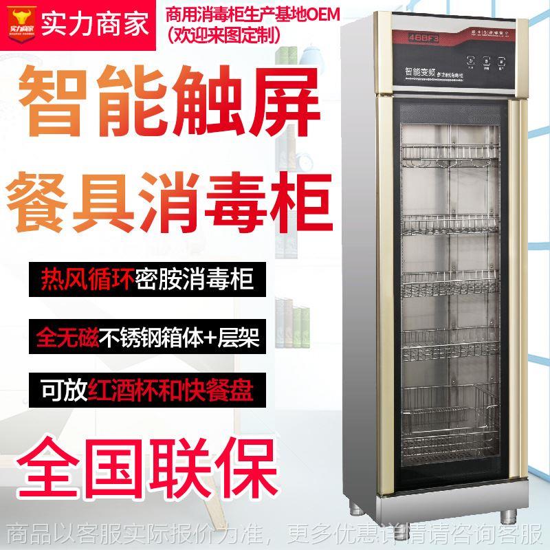 Intelligent variable frequency melamine tableware disinfection cabinet hot air circulation ozone disinfection vertical single door multi-purpose tableware milk bottle