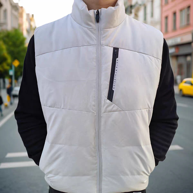 ANTA Quick Warm Down Vest丨Vest Men's Winter Stand Collar Commuting Water-Repellent Sports Jacket 152447904