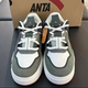 ANTA Wang Yibo same style concave and convex sneakers men's retro trendy thick-soled sports and casual shoes 112518021R