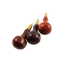 Leather awl tool sandalwood diamond awl purple light sandalwood diamond awl cone awl rhombus awl rhombus awl leather goods DIY
