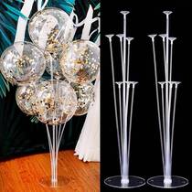 1Set 7 Tubes Balloon Stand Balloon Holder Column Confetti Ba