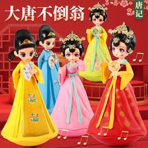 Tang Dynasty Sleepless City Princess Music Tumbler Cartoon Creative Ornament Poet Doll Internet Celebrity Souvenir Doll