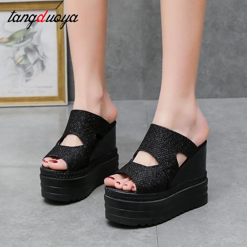 Сандалии high wedge slippers for women summer beach shoes women high OTHER