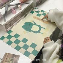 Table warmer with large characters white nap pillow personalized red axis small pillow nap mute single cross axis keyboard and mouse wired