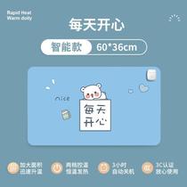 Mouse pad electric winter leather waterproof thickened dormitory writing new power consumption plug-in study table home