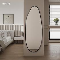 Special-shaped mirror hanging dressing mirror wall home entry floor mirror full body mirror wall hanging irregular dressing mirror