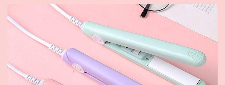 Средство для объема 小型电夹板直发卷发两用刘海学生拉直板夹迷你便携式熨板烫卷发棒