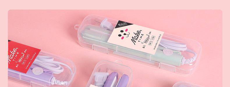 Средство для объема 小型电夹板直发卷发两用刘海学生拉直板夹迷你便携式熨板烫卷发棒