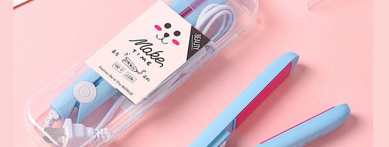 Средство для объема 小型电夹板直发卷发两用刘海学生拉直板夹迷你便携式熨板烫卷发棒