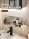Liangpin Story Bathroom Sink Storage Rack, Stainless Steel, No-Drill Wall-Mounted, Multifunctional Bathroom Storage Solution