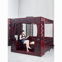 Qiangong Babu bed solid wood bed step bed moon hole bed Ming and Qing dynasty elm wedding canopy bed Chinese ancient B&B bed