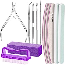 Manicure And Nail Removal Tool Set Polishing And Rubbing De