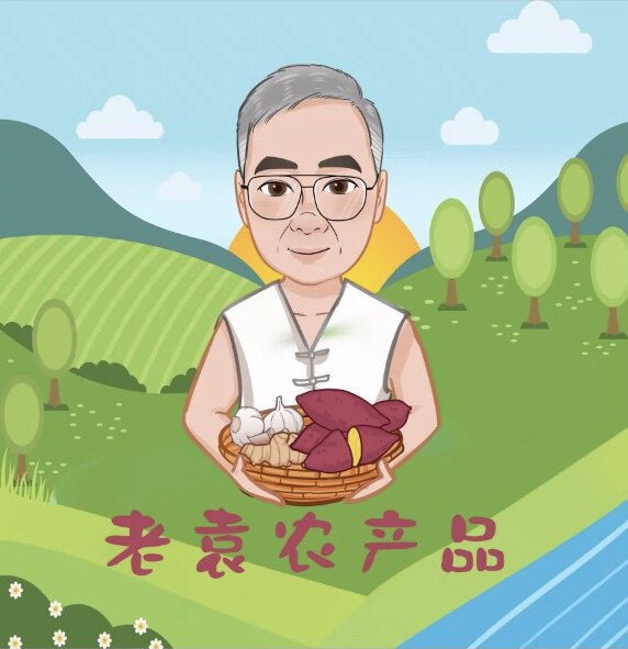 老袁农产品铺子的LOGO