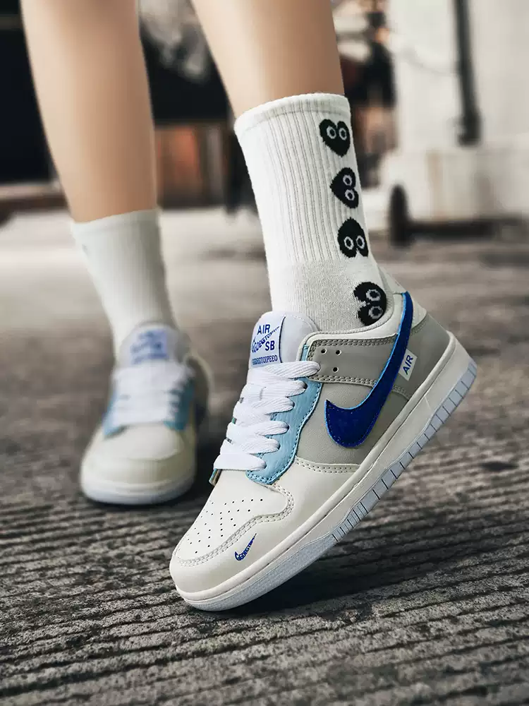 2025新款aj男鞋低帮海盐蓝男款板鞋女款正品aj1男士休闲运动鞋夏