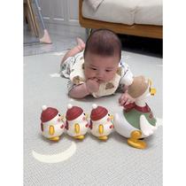 Swinging Goose second generation baby toy early education puzzle 0-1 year old baby learning crawling practice guide head training goose