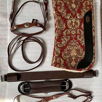 Horse gear western saddle equestrian supplies cowhide western saddle complete set of new riding equipment