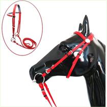PVC horse bridle with stainless steel hollow horse bit beautiful and atmospheric water rein horse bridle horse bridle