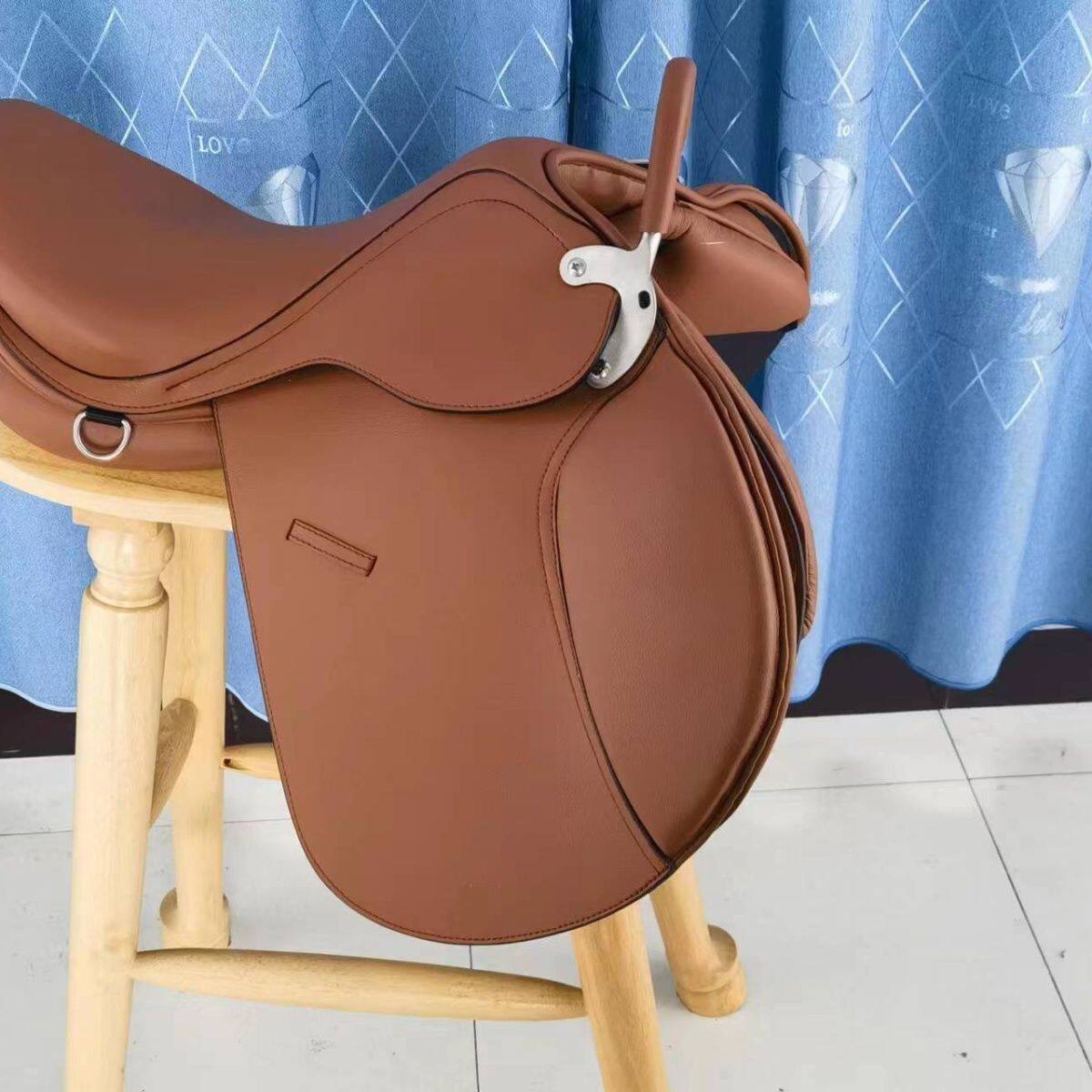 綜合鞍 綜合馬鞍雙肚帶全套 英式馬鞍長途耐力馬鞍子馬術用品新款