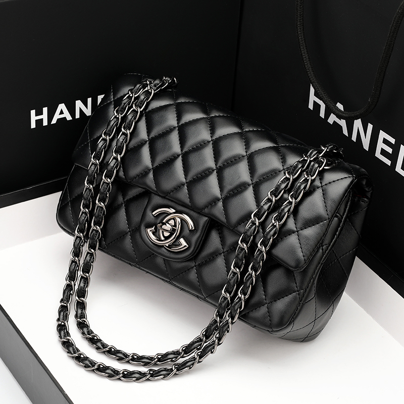 Luxury Brand 2026 New Model Cf Chanel-Style Genuine Leather High-End Fashion Versatile Quilted Shoulder Crossbody Women's Bag